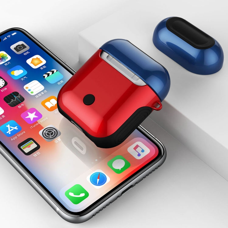 適用於蘋果 AirPods 1/2代通用 無線藍牙耳機盒光油PC保護套