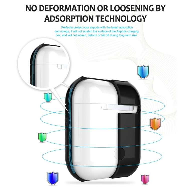 適用於蘋果AirPods 1/2代通用 無線藍牙耳機盒光油PC保護套