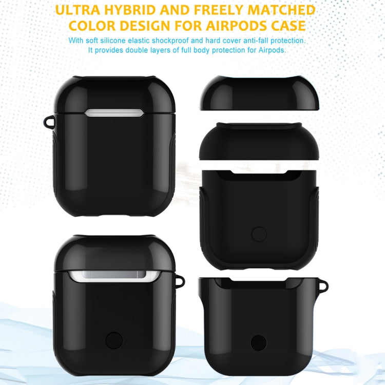 適用於蘋果AirPods 1/2代通用 無線藍牙耳機盒光油PC保護套