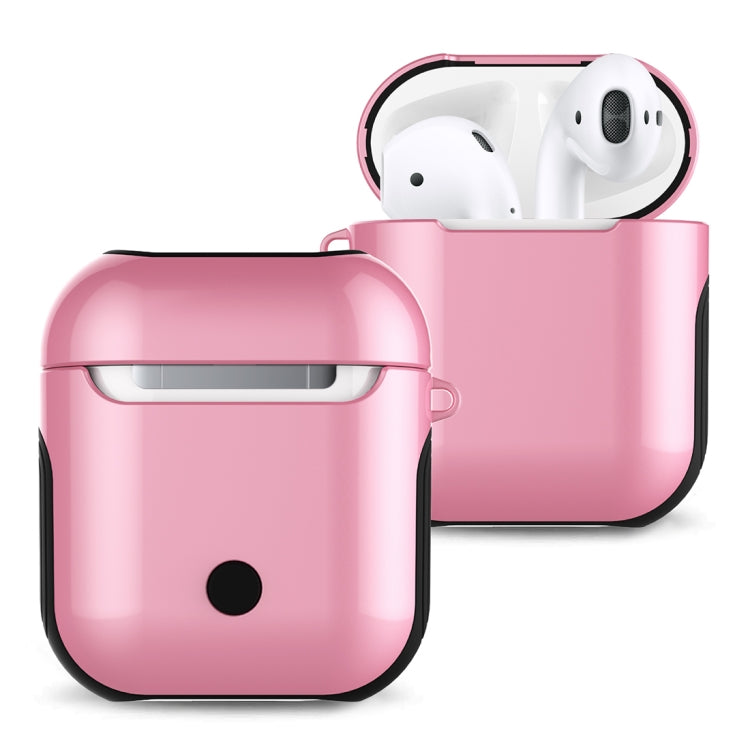 適用於蘋果AirPods 1/2代通用 無線藍牙耳機盒光油PC保護套