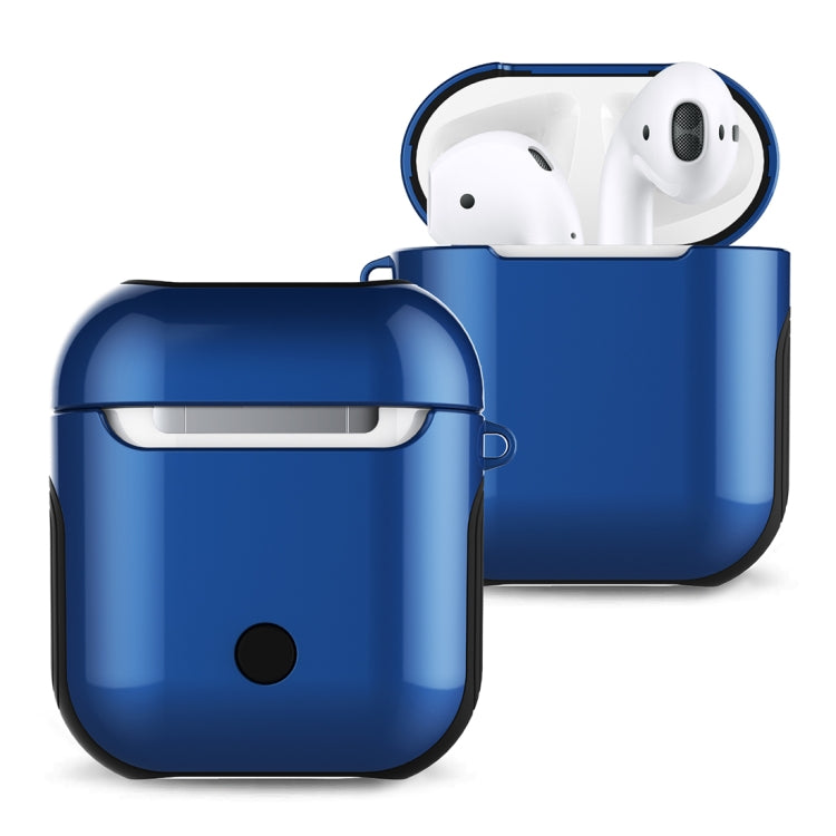 適用於蘋果AirPods 1/2代通用 無線藍牙耳機盒光油PC保護套