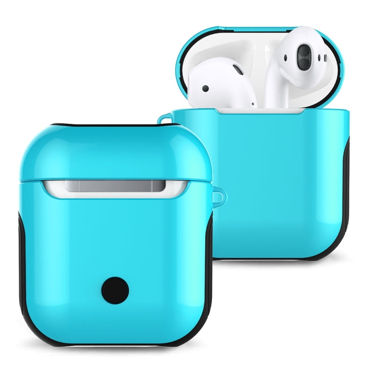 適用於蘋果AirPods 1/2代通用 無線藍牙耳機盒光油PC保護套