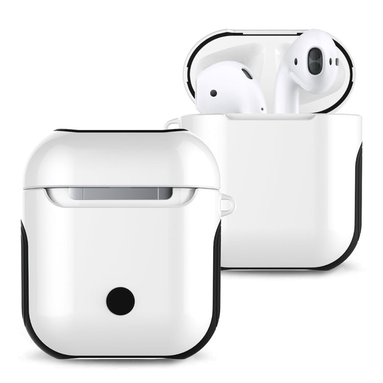 適用於蘋果AirPods 1/2代通用 無線藍牙耳機盒光油PC保護套