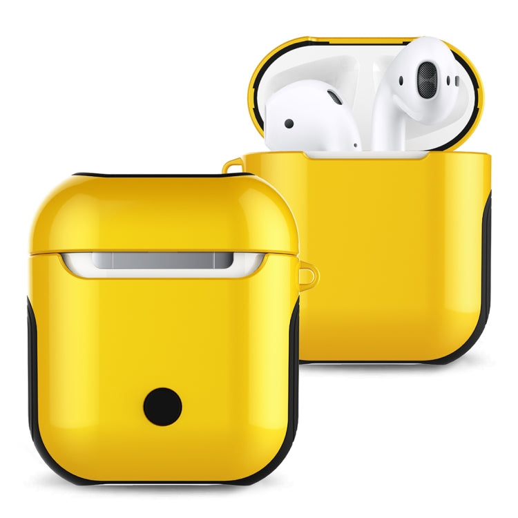 適用於蘋果AirPods 1/2代通用 無線藍牙耳機盒光油PC保護套