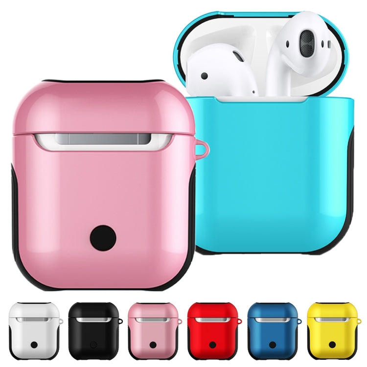 適用於蘋果AirPods 1/2代通用 無線藍牙耳機盒光油PC保護套