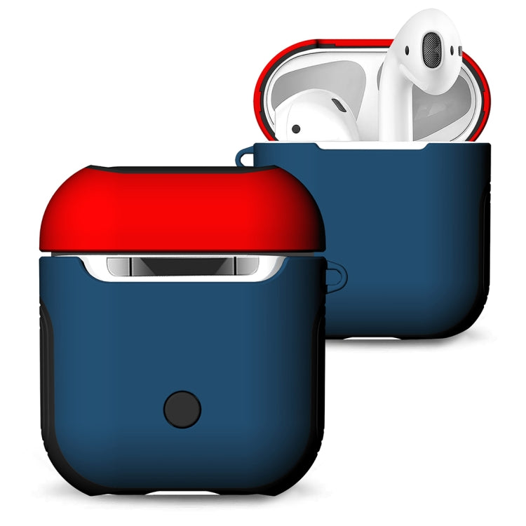 適用於蘋果 AirPods 1/2代通用 無線藍牙耳機盒磨砂橡膠漆PC保護套
