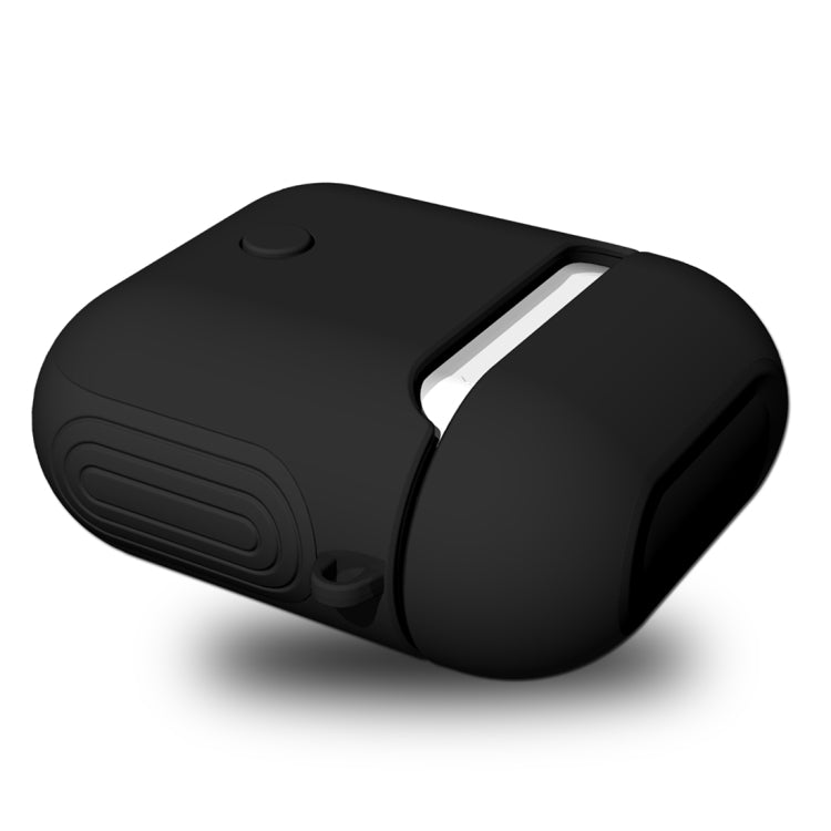 適用於蘋果 AirPods 1/2代通用 無線藍牙耳機盒磨砂橡膠漆PC保護套