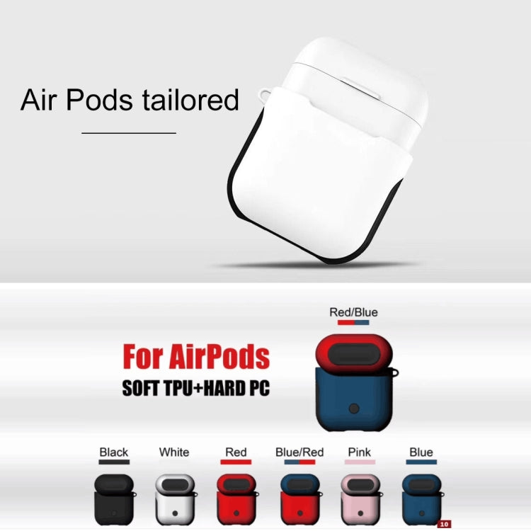 適用於蘋果 AirPods 1/2代通用 無線藍牙耳機盒磨砂橡膠漆PC保護套