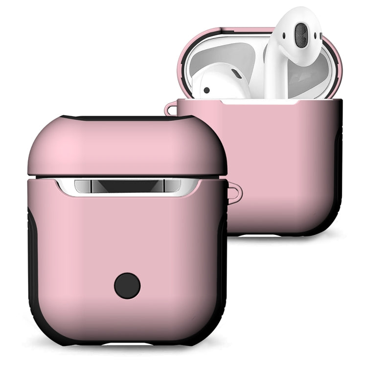 適用於蘋果 AirPods 1/2代通用 無線藍牙耳機盒磨砂橡膠漆PC保護套