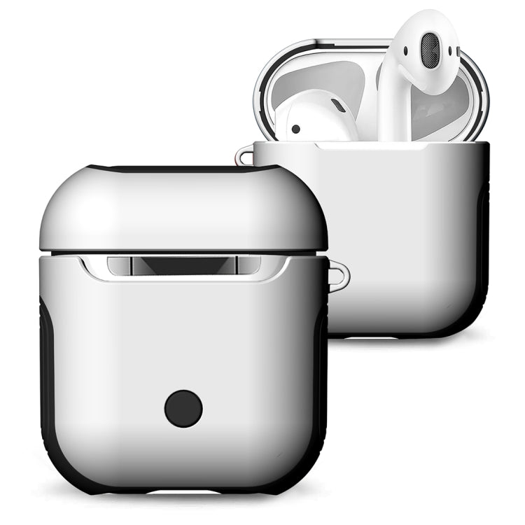 適用於蘋果 AirPods 1/2代通用 無線藍牙耳機盒磨砂橡膠漆PC保護套