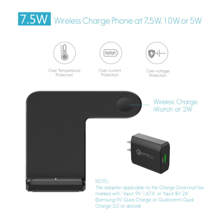 F11 立式磁吸無線充適用於QI充電標準手機&蘋果手錶系列