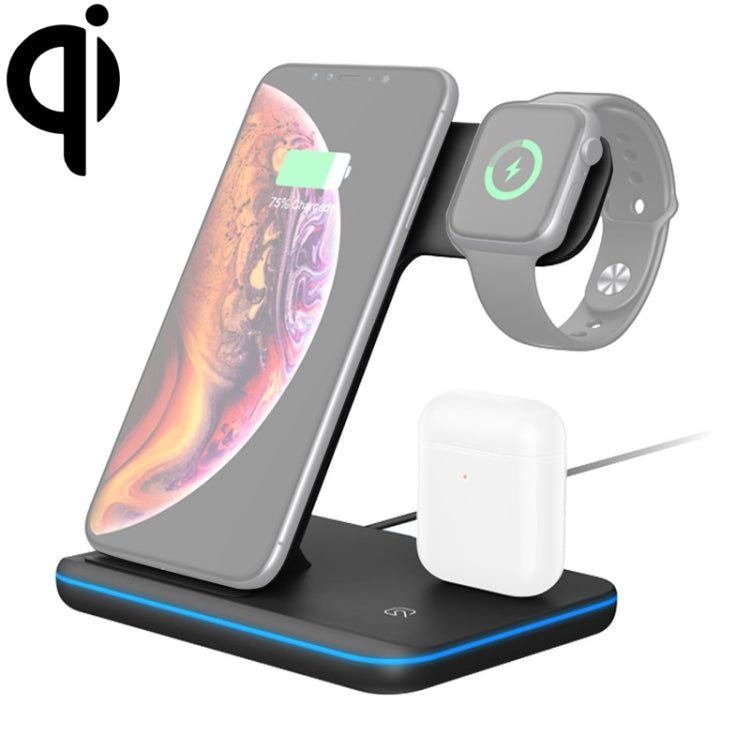 Z5 QI 立式磁吸無線充電器帶觸控環形燈，適用於手機&蘋果手錶&AirPods/小米 紅米 AirDots