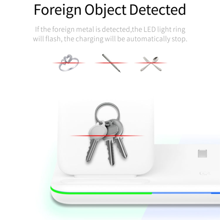 Z5 QI 立式磁吸無線充電器帶觸控環形燈，適用於手機&蘋果手錶&AirPods/小米 紅米 AirDots