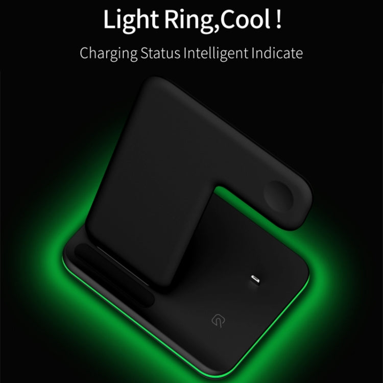 Z5 QI 立式磁吸無線充電器帶觸控環形燈，適用於手機&蘋果手錶&AirPods/小米 紅米 AirDots