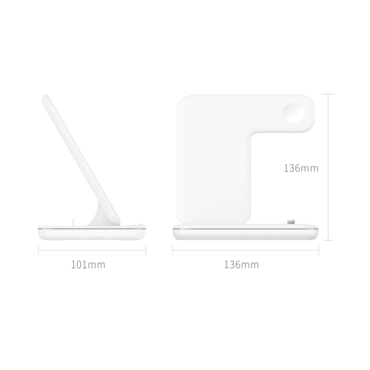 Z5 QI 立式磁吸無線充電器帶觸控環形燈，適用於手機&蘋果手錶&AirPods/小米 紅米 AirDots