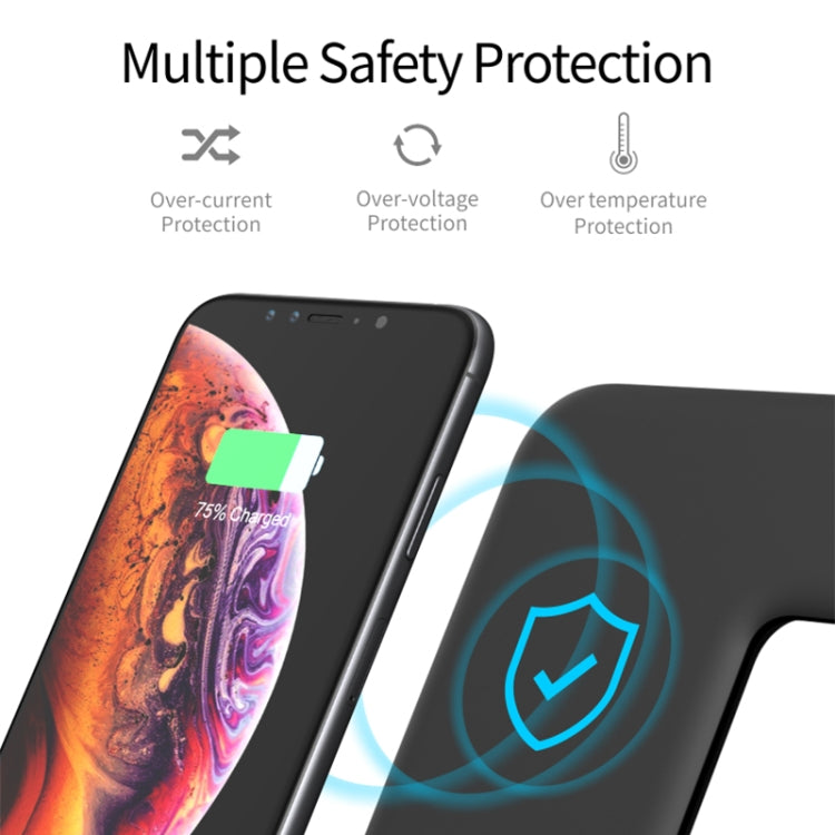 Z5 QI 立式磁吸無線充電器帶觸控環形燈，適用於手機&蘋果手錶&AirPods/小米 紅米 AirDots