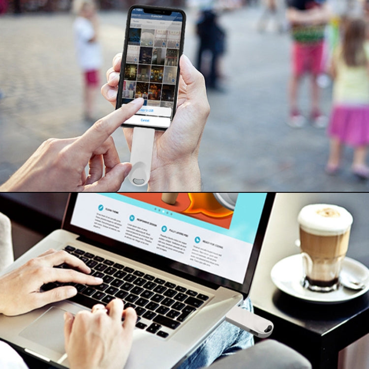 S29 3 in 1 32GB Micro USB + USB + 8 Pin Interface Metal Twister Flash Disk