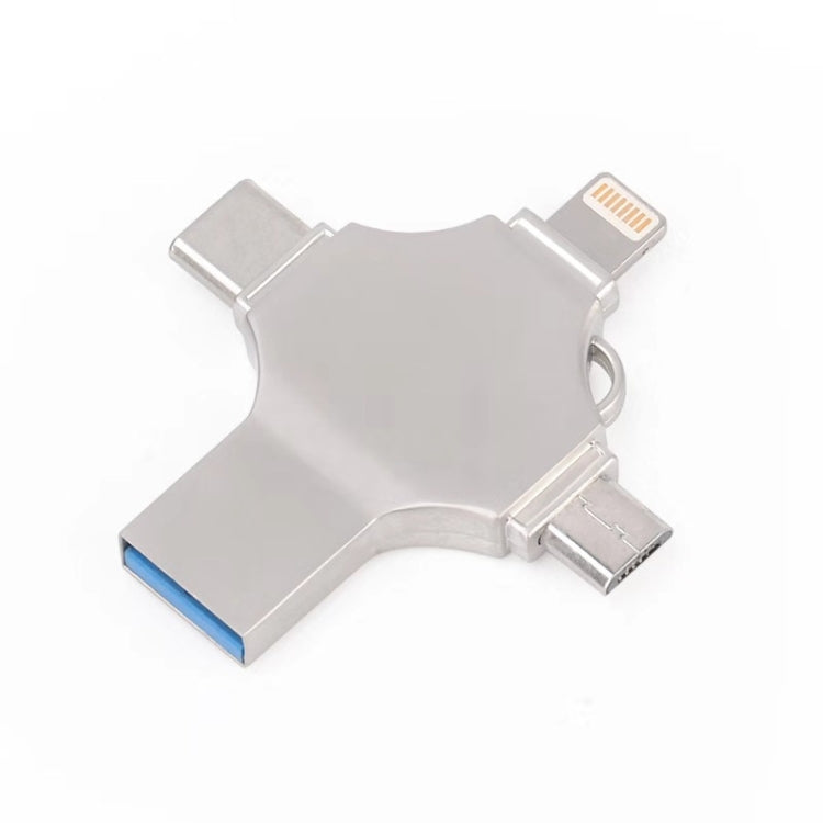 十字架 4合一 64GB 8 Pin + Mirco USB + Type-C + USB 3.0 金屬U盤