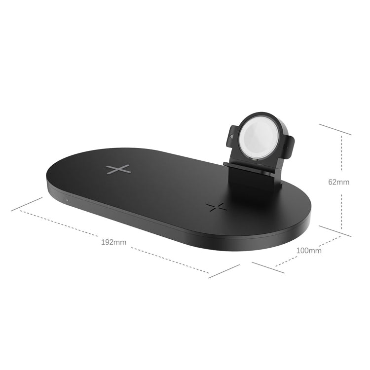 A04 3合一多功能Qi標準無線充電器 適用於手機 & iWatch & AirPods