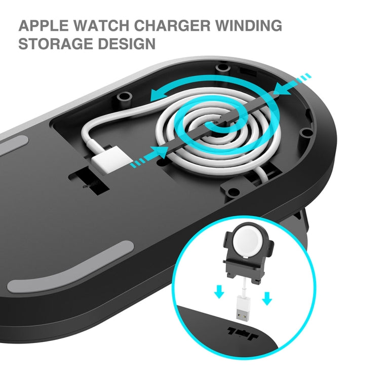 A04 3合一多功能Qi標準無線充電器 適用於手機 & iWatch & AirPods