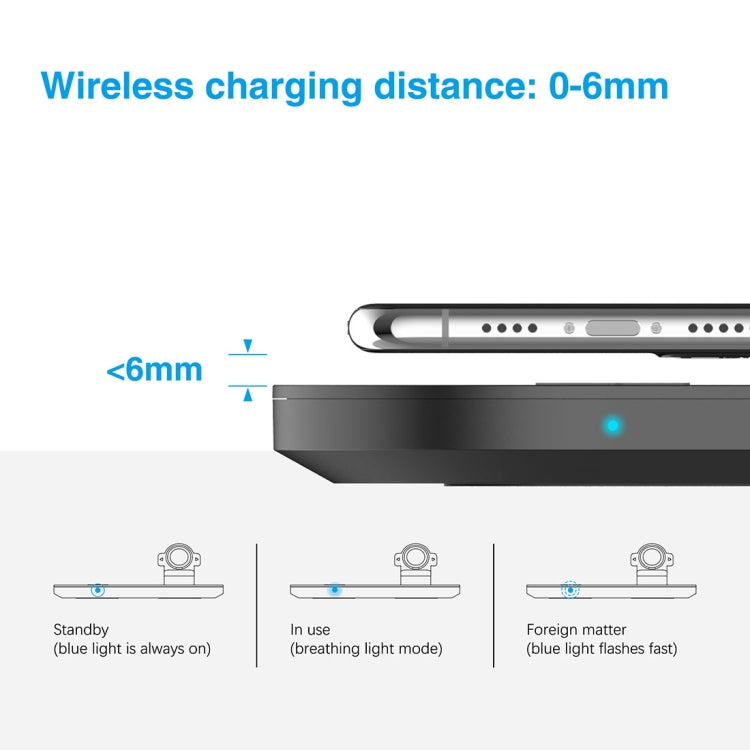 A04 3合一多功能Qi標準無線充電器 適用於手機 & iWatch & AirPods