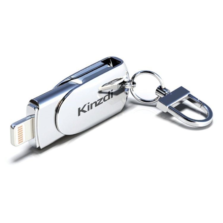 Kinzdi 32GB USB + 8 Pin 接口金屬旋轉U盤