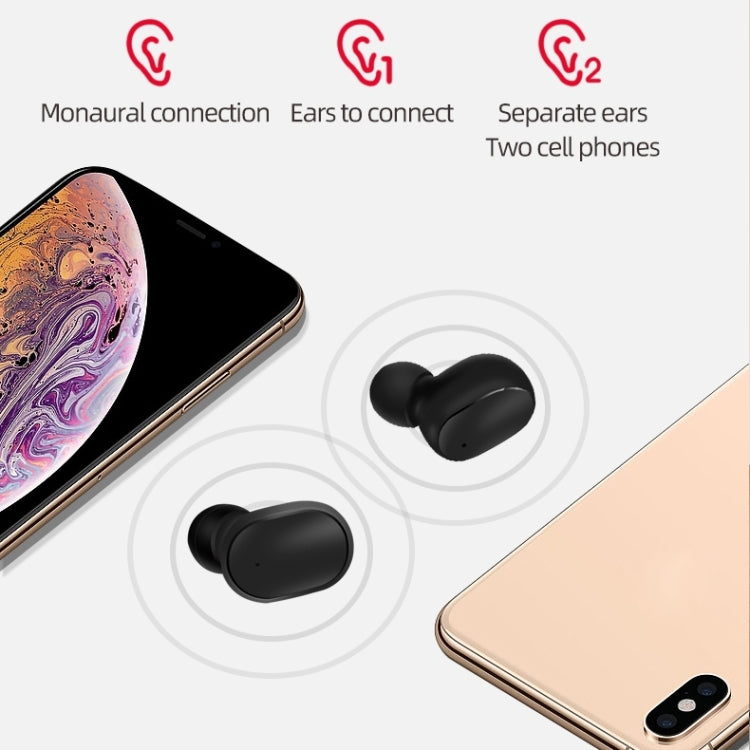 A6S IPX4級防水藍牙5.0無線藍牙耳機帶充電倉，支持高清通話&Siri&IOS電量显示