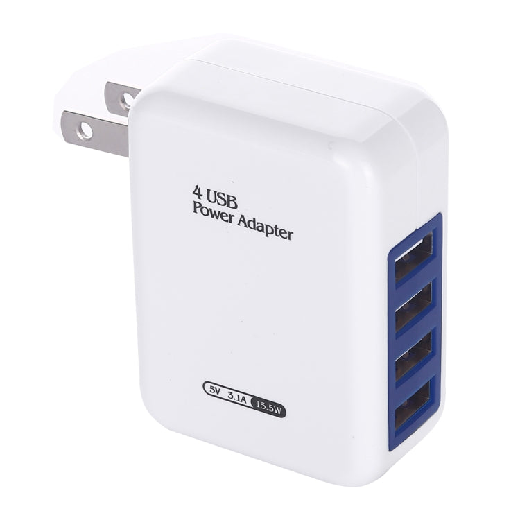 HT-CD03 15.5W 5V 3.1A 4個USB接口壁式充電器旅行充，美規