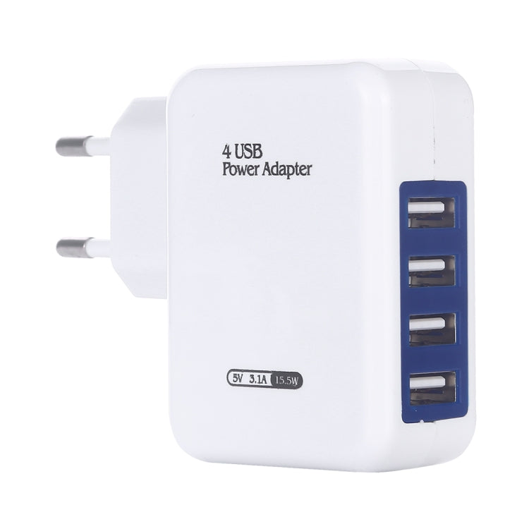 HT-CD03 15.5W 5V 3.1A 4個USB接口壁式充電器旅行充，歐規