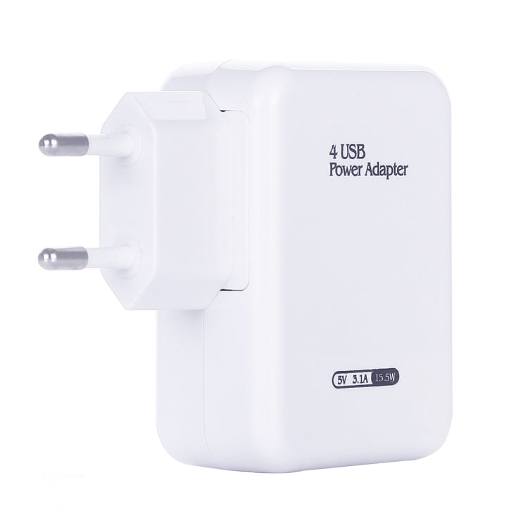 HT-CD03 15.5W 5V 3.1A 4個USB接口壁式充電器旅行充，歐規