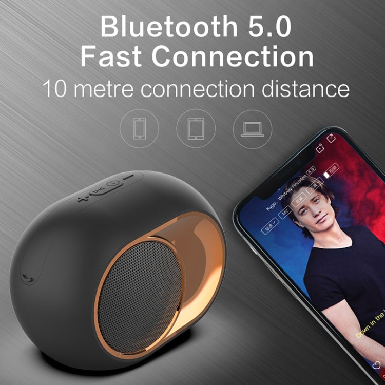 X6 TWS 5W 戶外防水重低音無線藍牙音箱 支持免提通話/USB/AUX/TF卡