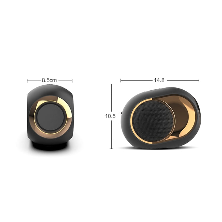 X6 TWS 5W 戶外防水重低音無線藍牙音箱 支持免提通話/USB/AUX/TF卡