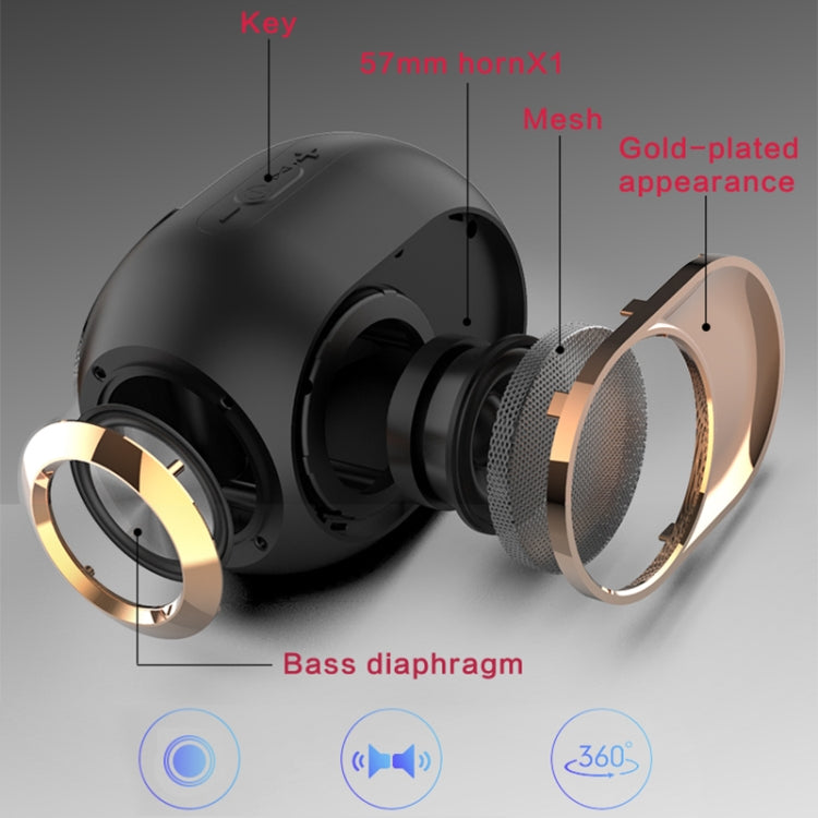 X6 TWS 5W 戶外防水重低音無線藍牙音箱 支持免提通話/USB/AUX/TF卡