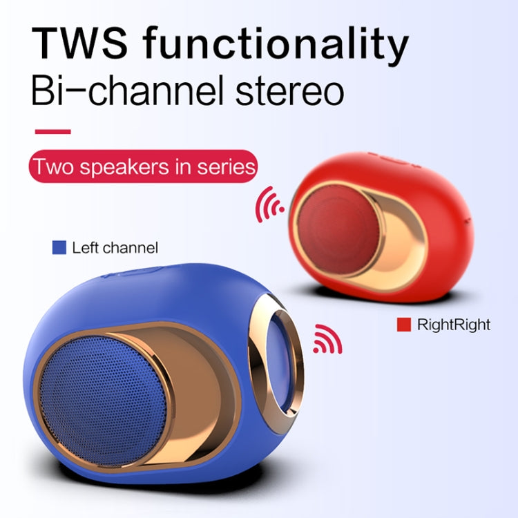 X6 TWS 5W 戶外防水重低音無線藍牙音箱 支持免提通話/USB/AUX/TF卡
