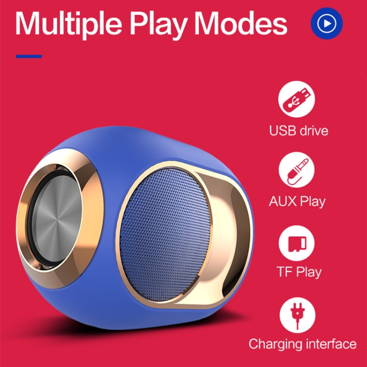 X6 TWS 5W 戶外防水重低音無線藍牙音箱 支持免提通話/USB/AUX/TF卡