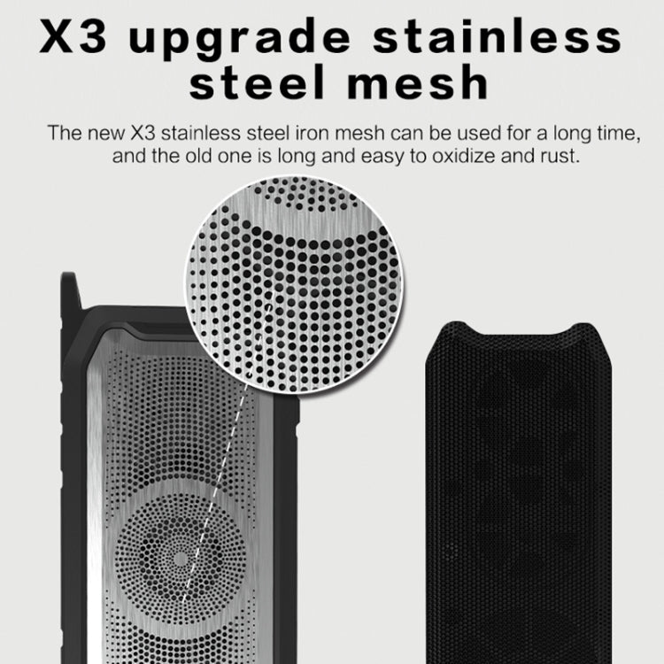 X3 5W 戶外防水無線藍牙音箱 支持免提通話/USB/AUX/TF卡