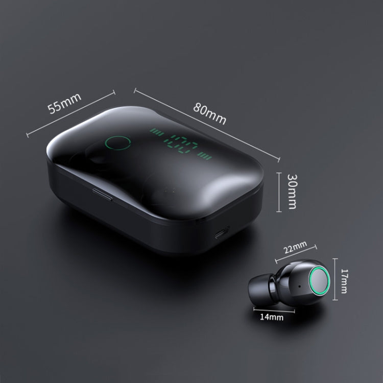 M7 TWS V5.0雙耳真無線立體聲藍牙耳機 帶數顯充電倉