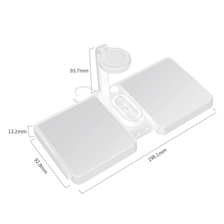 K04 4合一 10W Qi標準無線充電器 適用於手機 & iWatch & AirPods