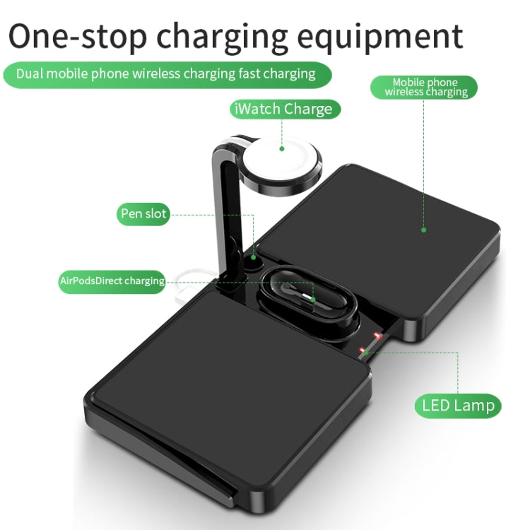 K04 4合一 10W Qi標準無線充電器 適用於手機 & iWatch & AirPods
