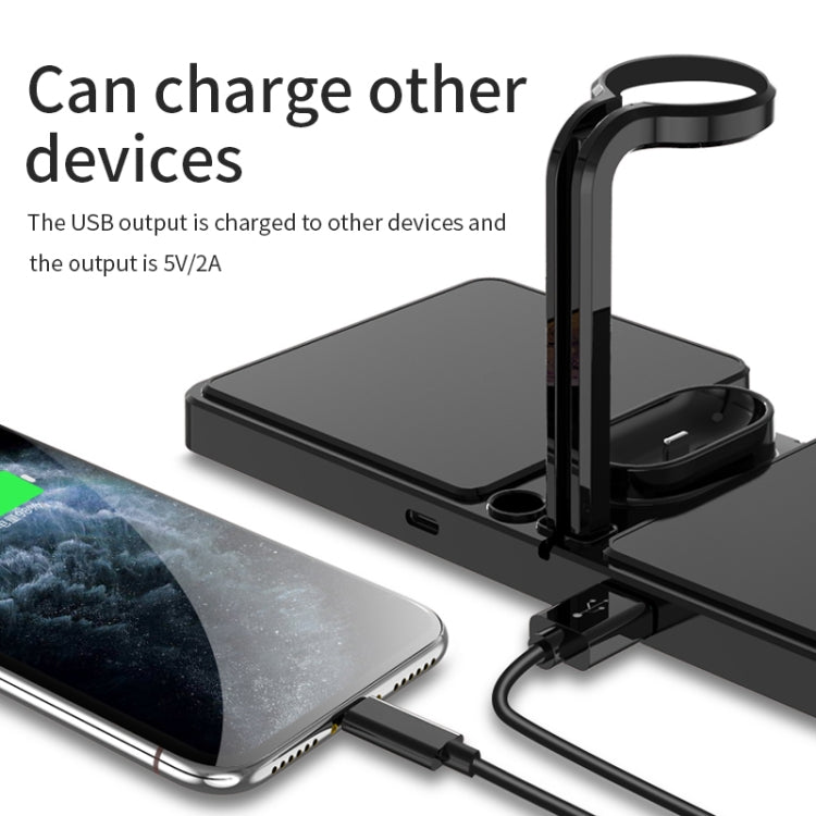 K04 4合一 10W Qi標準無線充電器 適用於手機 & iWatch & AirPods