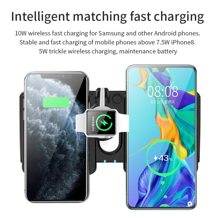 K04 4合一 10W Qi標準無線充電器 適用於手機 & iWatch & AirPods