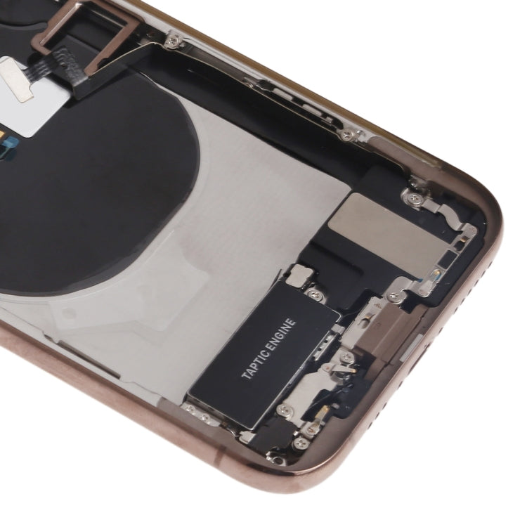 適用於iPhone XS 替換后蓋總成帶邊鍵&無線充電模塊&開機音量排線&卡托&馬達&喇叭&信號排線&相圈
