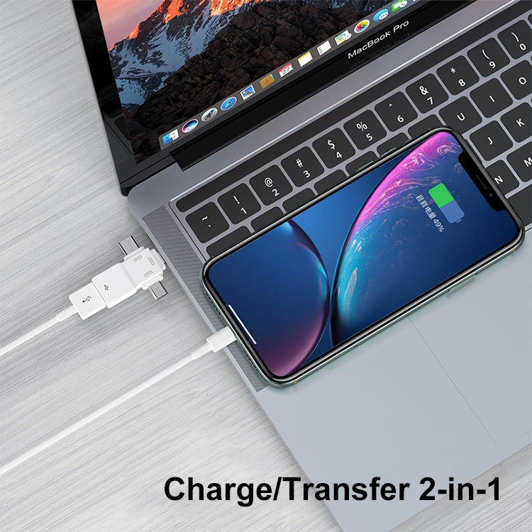 USB2.0 轉 8Pin+Type-C+Micro USB 三合一 OTG轉接頭器