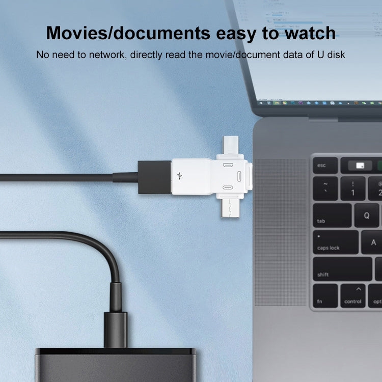 USB2.0 轉 8Pin+Type-C+Micro USB 三合一 OTG轉接頭器