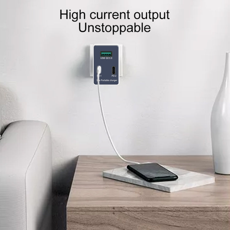 WLX-X3 36W 90度可摺疊插腳便攜式多功能USB充電器 美規