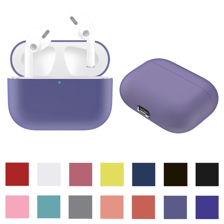 適用於AirPods Pro 純色硅膠耳機保護套