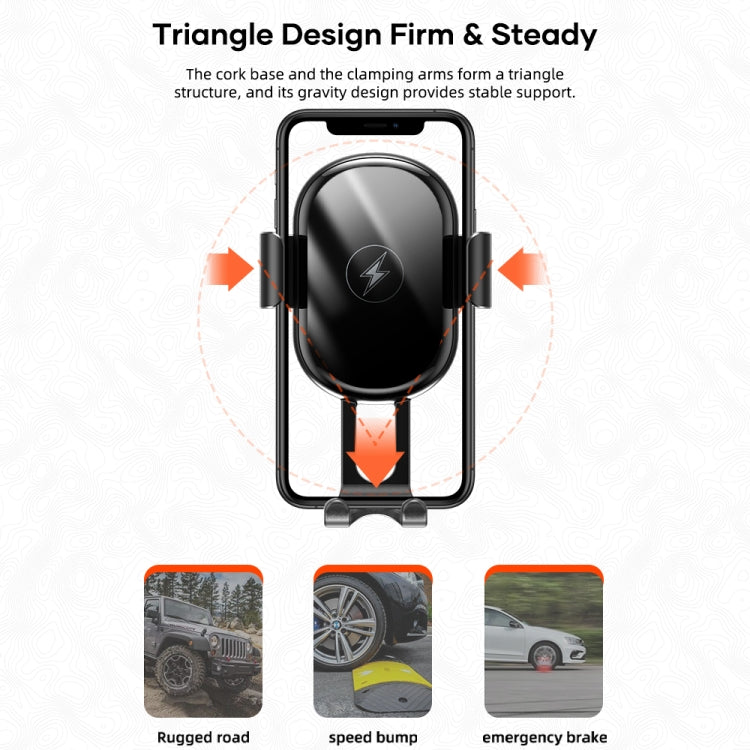 ROCK W31 車載無線充出風口支架