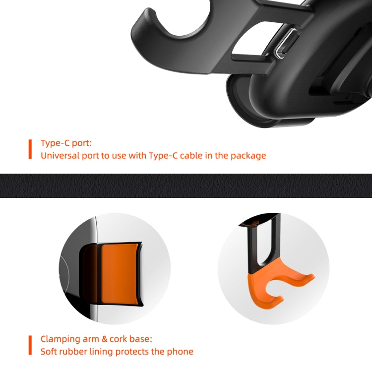 ROCK W31 車載無線充出風口支架