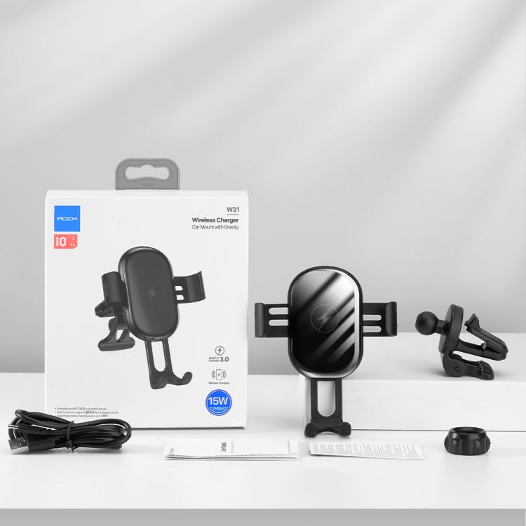 ROCK W31 車載無線充出風口支架