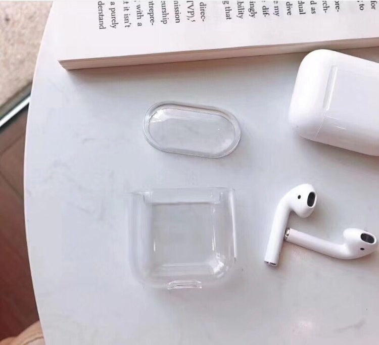 適用於AirPods 1 / 2代通用 高透TPU耳機保護套帶掛鈎